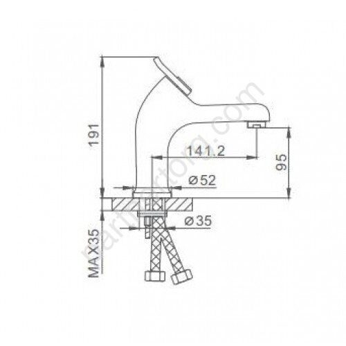 Frap F1087 смеситель для раковины хром