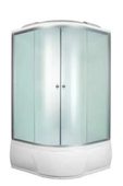 3205B fabric white душевая кабина Aquapulse 120х120х220 см, матовое стекло, высокий поддон