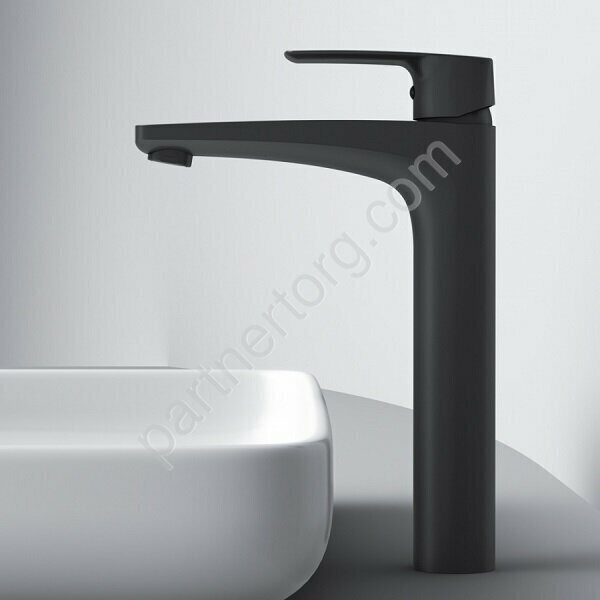 Gem Am.Pm черный матовый смеситель для умывальника высокий F90A92022