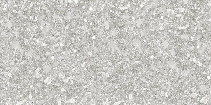 Turin Dark Delacora керамогранит серый матовый тераццо 120х60см