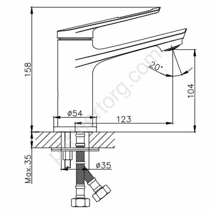 HB10595 Haiba смеситель для раковины хром