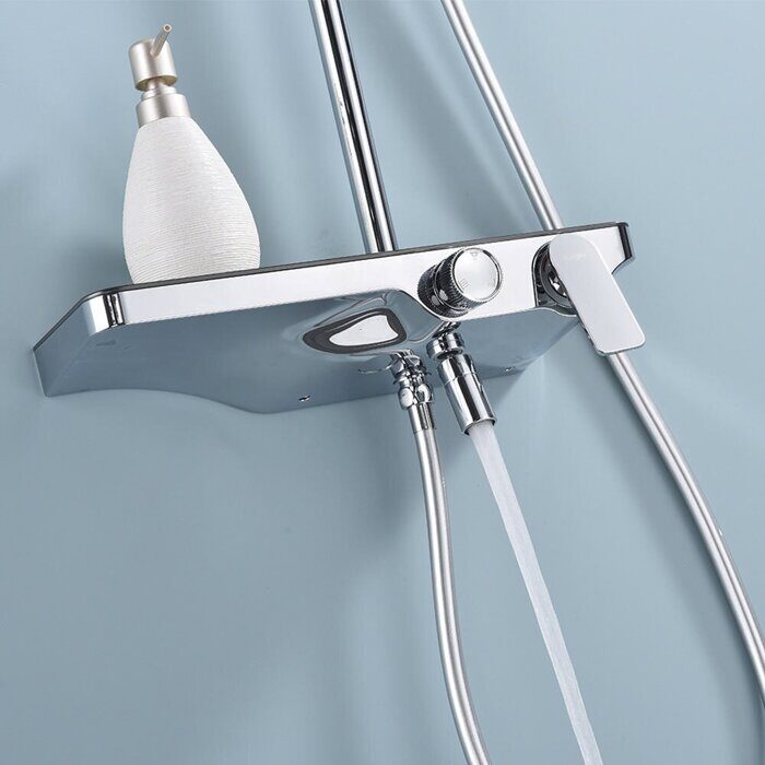 Raglo R60.24 Душевая система с полочкой, хром