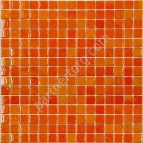 Оранжевая стеклянная мозаика Econom series AA01 на бумаге