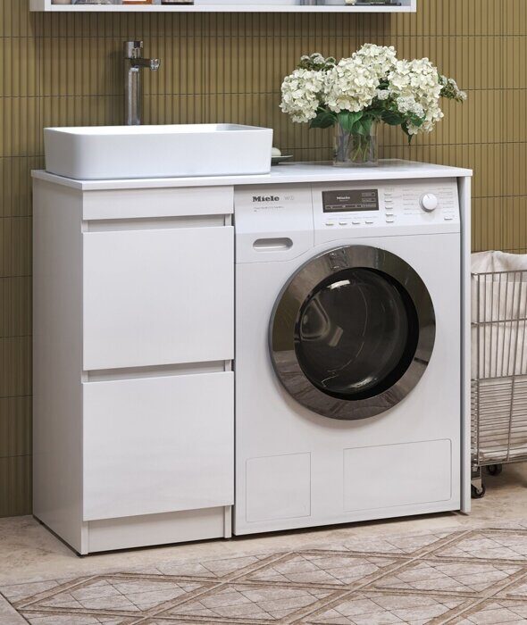 Urban 400-0-2 тумба для ванной комнаты со столешницей 100см над стиральной машиной