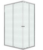 Niagara Eco  NG-1012-14QMT душевое ограждение раздвижное 120х80см, стекло матовое, профиль хром)