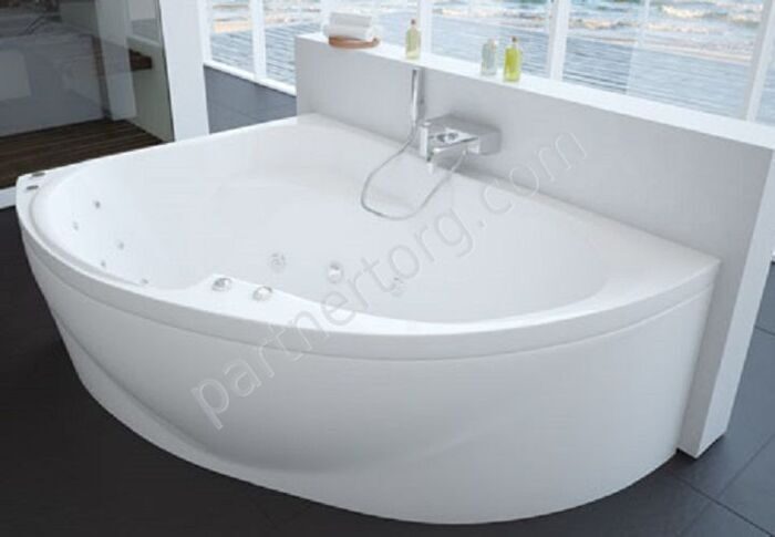 Альтаир ванна акриловая асимметричная Aquatek 160х120см с каркасом