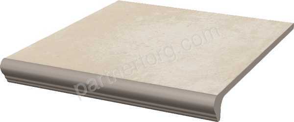 Cotto Crema Kapinos Stopnica Prosta плитка клинкерная ступень с капиносом Paradyz Ceramics