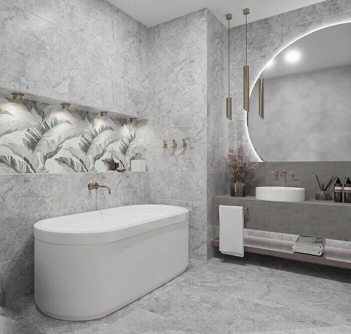 Saint Laurent Light керамогранитная плитка матовая 42х42см Azori