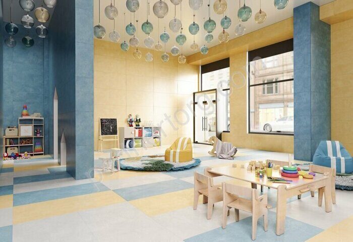 Spectrum Sky Blue SR03 небесно-голубой неполированный керамогранит 60х60см Estima