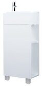 Laura 40Н тумба 1д. с раковиной напольная белая
