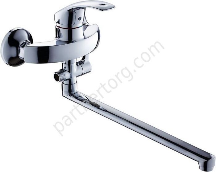 Walls смеситель для ванной с длинным изливом Gross Aqua 7580580 С-35L (F)