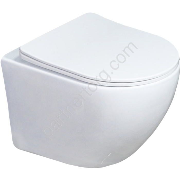 Melana MLN-B2342 подвесной безободковый укороченный унитаз с сидением Soft Close