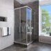 Veconi RV113-80-01-C4 душевой угол 80х80x185 см, дверь раздвижная, профиль хром