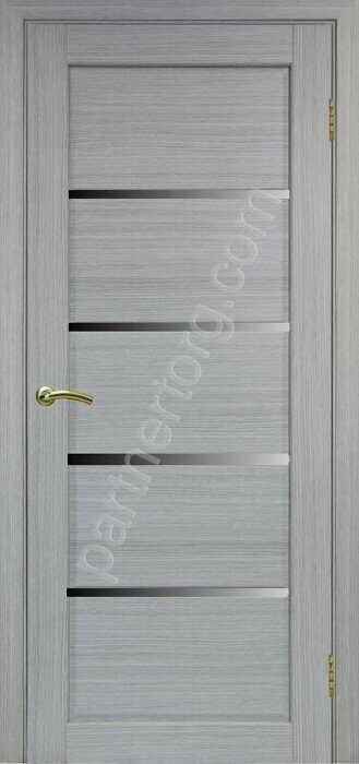Сицилия 710.12 межкомнатная дверь дуб серый FL лакобель черное