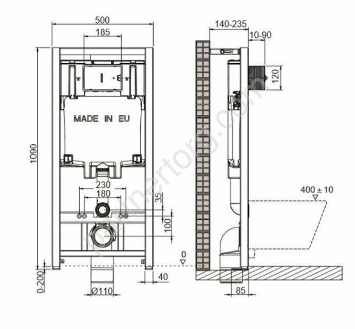 Инсталляция для унитаза Jacob Delafon E29025-NF