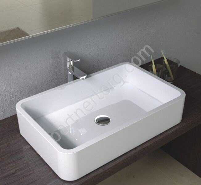 NST-5032M раковина настольная искусственный камень, ширина 50 см