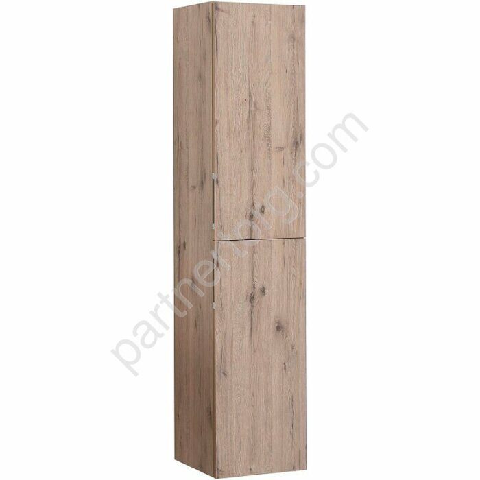 Алвита new 35 дуб веллингтон белый шкаф-пенал для ванной комнаты Aquanet