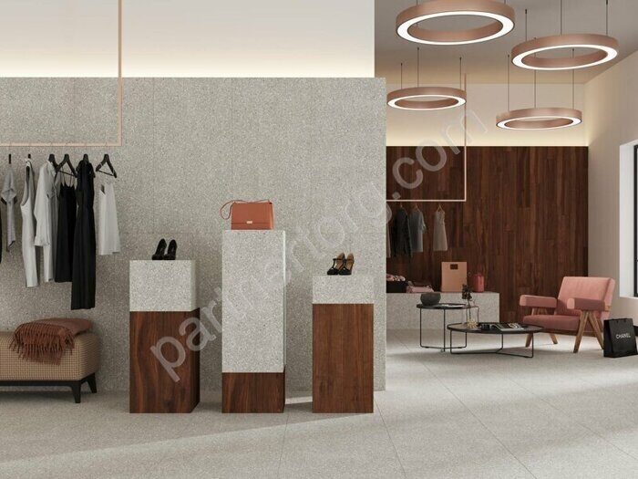 Cosmos Grey CM01 серый соль-перец неполированный керамогранит 80х80см Estima