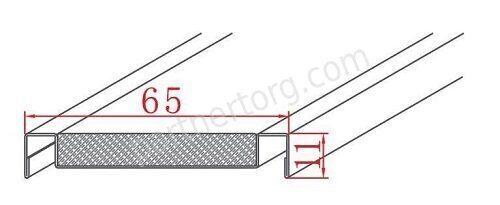 Melody вставка матовая (основание) Juliano JM65/M Frame 65х11мм