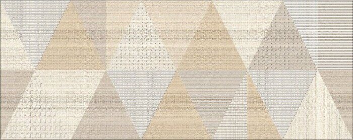 Veneziano Casual настенная плитка бежевая полуматовая декофон 20х50см Azori