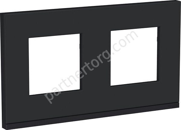 Рамка 2 поста Unica New Schneider Electric, Антрацит