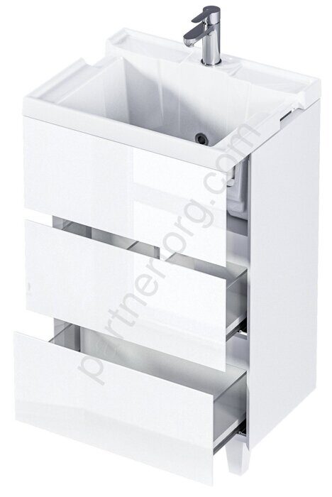 Bumble 40Н 2я тумба с раковиной напольная белая