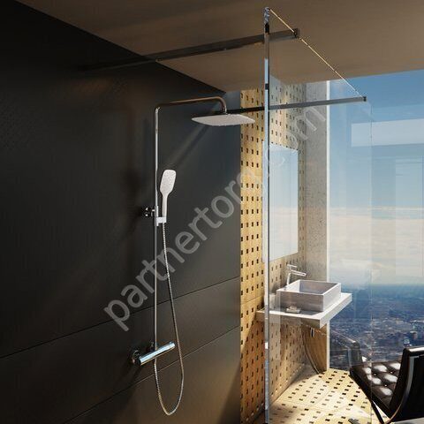 Ravak Termo 300 TE 093.00/150 душевая стойка с термостатическим смесителем и ручным душем