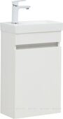 Вега 40 тумба белая для ванной комнаты с раковиной-столешницей MODUO 40 Cersanit Aquanet