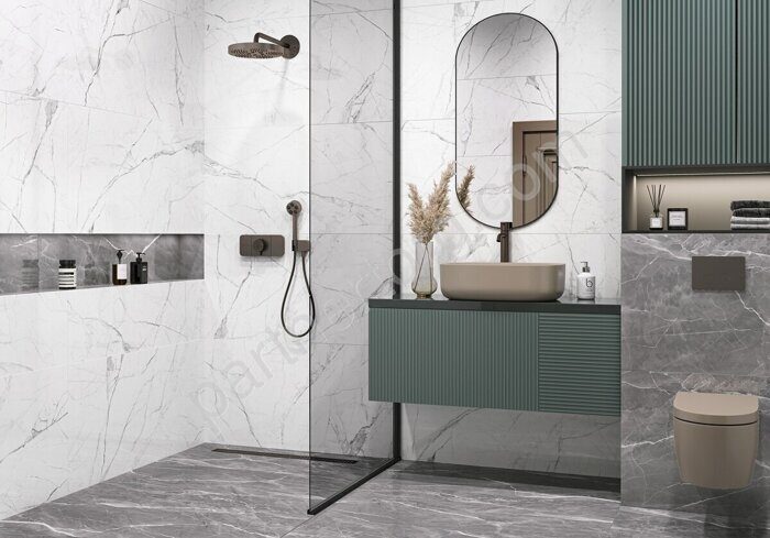 Marmomac LCM керамогранит белый глянцевый 120х60см