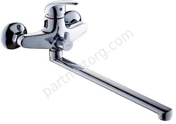 Basic смеситель для ванной с длинным изливом Gross Aqua 7242257С-35L(F)