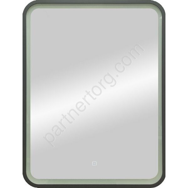 Enjoy black Led ЗЛП1028 Зеркало 600х800 с часами