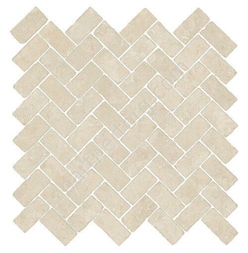 Genesis White Mosaico Cross натуральная мозаичная плитка белая Italon 31,5x29,7см