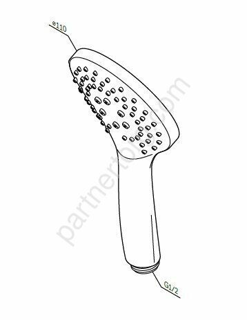 Gem Лейка для душа, хром AM.PM F0290100