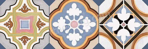 Sanders Elise AltaCera настенная плитка с рисунком глянцевая 20х60см