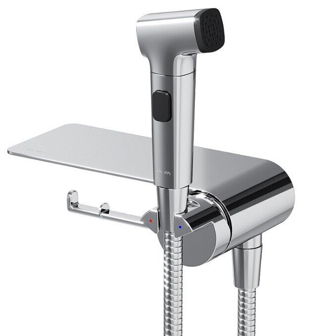 AM.PM Func cмеситель встраиваемый  с гигиеническим душем и полочкой F0H8F900