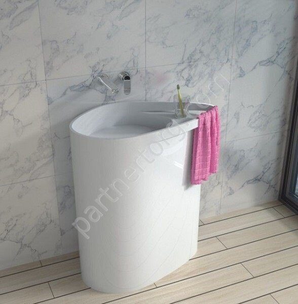 NSF-8572M раковина напольная искусственный камень, ширина 72 см