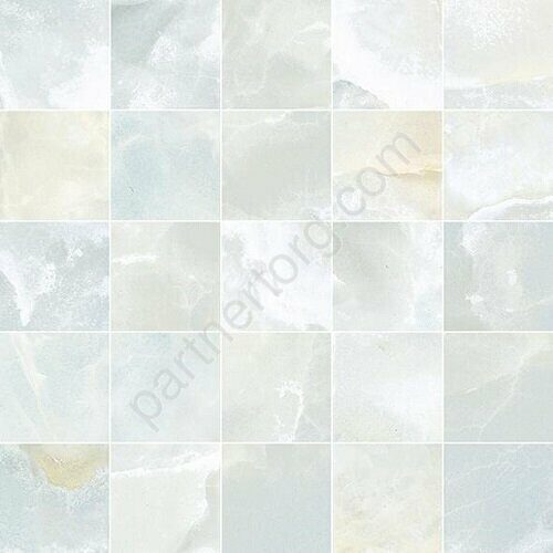 Sky голубая полированная керамическая мозаика Laparet 25х25см MM34101