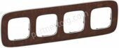 Рамка 4 поста для серии Valena Legrand Allure в цвете кожа