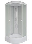Niagara Promo P90/26/MT, душевая кабина угловая полукруглая 90х90х215 см, матовое стекло, средний поддон