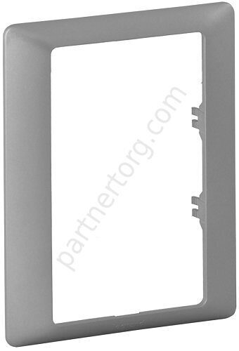 Рамки для серии Valena Legrand Life для двойных розеток в цвете алюминий