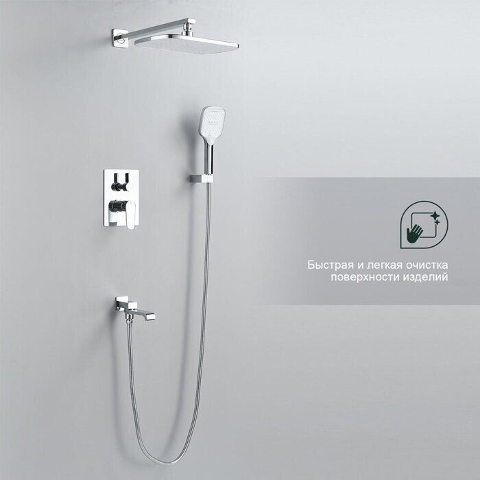 S31.27 Splenka Встраиваемая душевая система, хром
