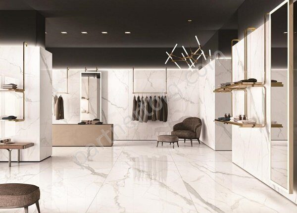 Juliano 120-240CB5501M керамогранит белый матовый  120х240 см