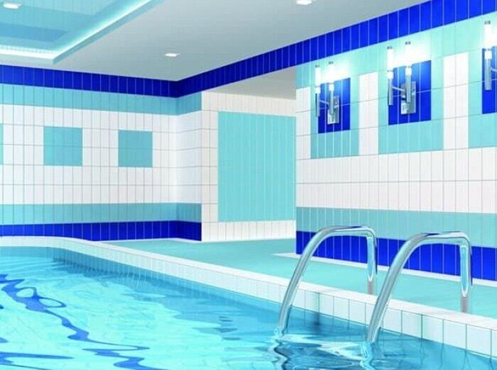 Атланта белая плитка керамическая для бассейнов 24,5х12см Belani