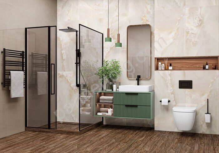 Monaco Onyx Crema LCM керамогранит бежевый глянцевый 120х60см