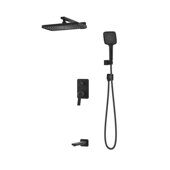 Parker Iddis душевая система с тропическим душем черная PARBL03i68
