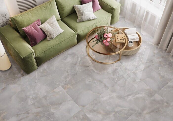 Charm Onyx New Trend керамогранит серый полированный 120х60см