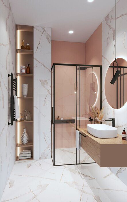 Elite Peach Matt Slim 5мм керамогранит розовый матовый 60х120 см