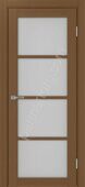 Турин 540.2222 межкомнатная дверь орех NL со стеклом мателюкс
