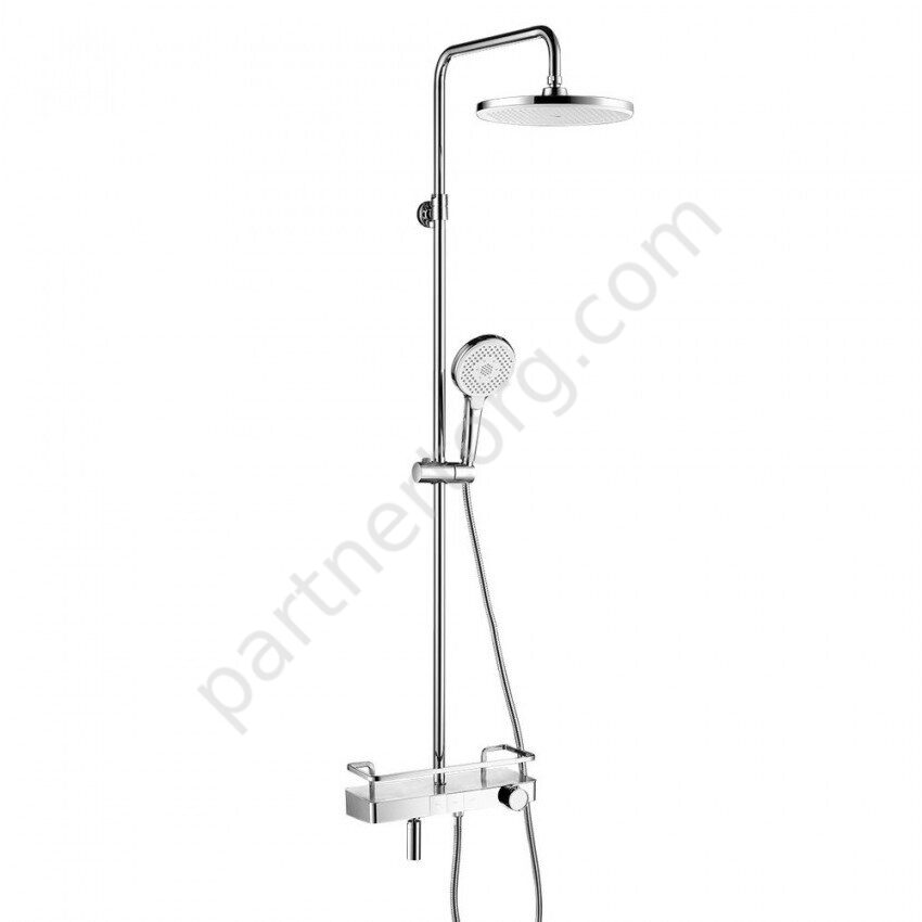 Tropic LM7011C, душевая система с тропическим душем, термостатический, хром Lemark