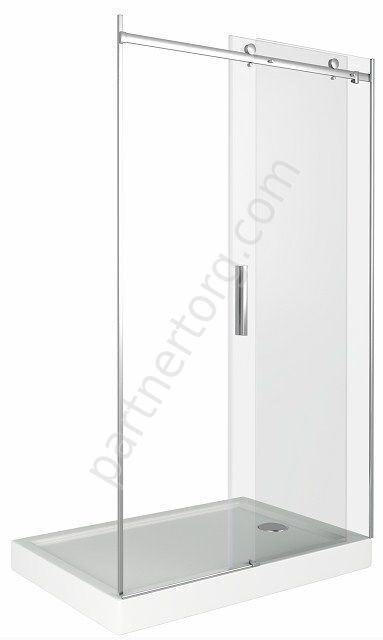 Galaxy WTW-120-C-CH Bas дверь душевая откатная 120х195 см, стекло прозрачное, профиль хром